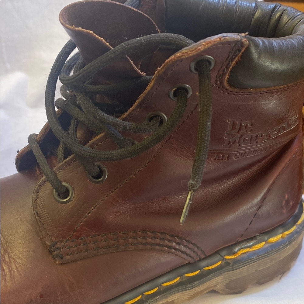 Dr. Martens Brown Leather Lace-Up Boots - Picture 6 of 12